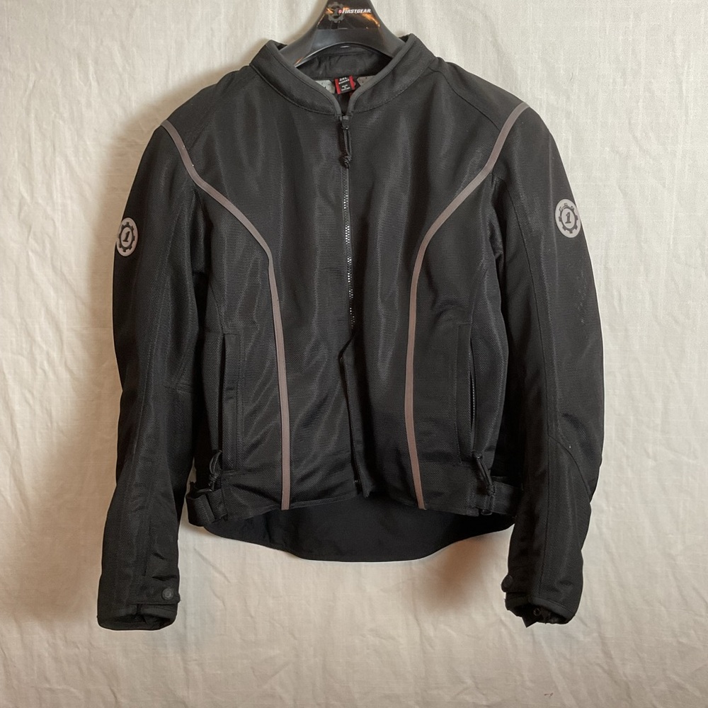 Women's Black Utility Jacket with Reflective Trim
